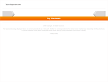 Tablet Screenshot of learningenter.com
